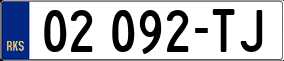 Trailer License Plate